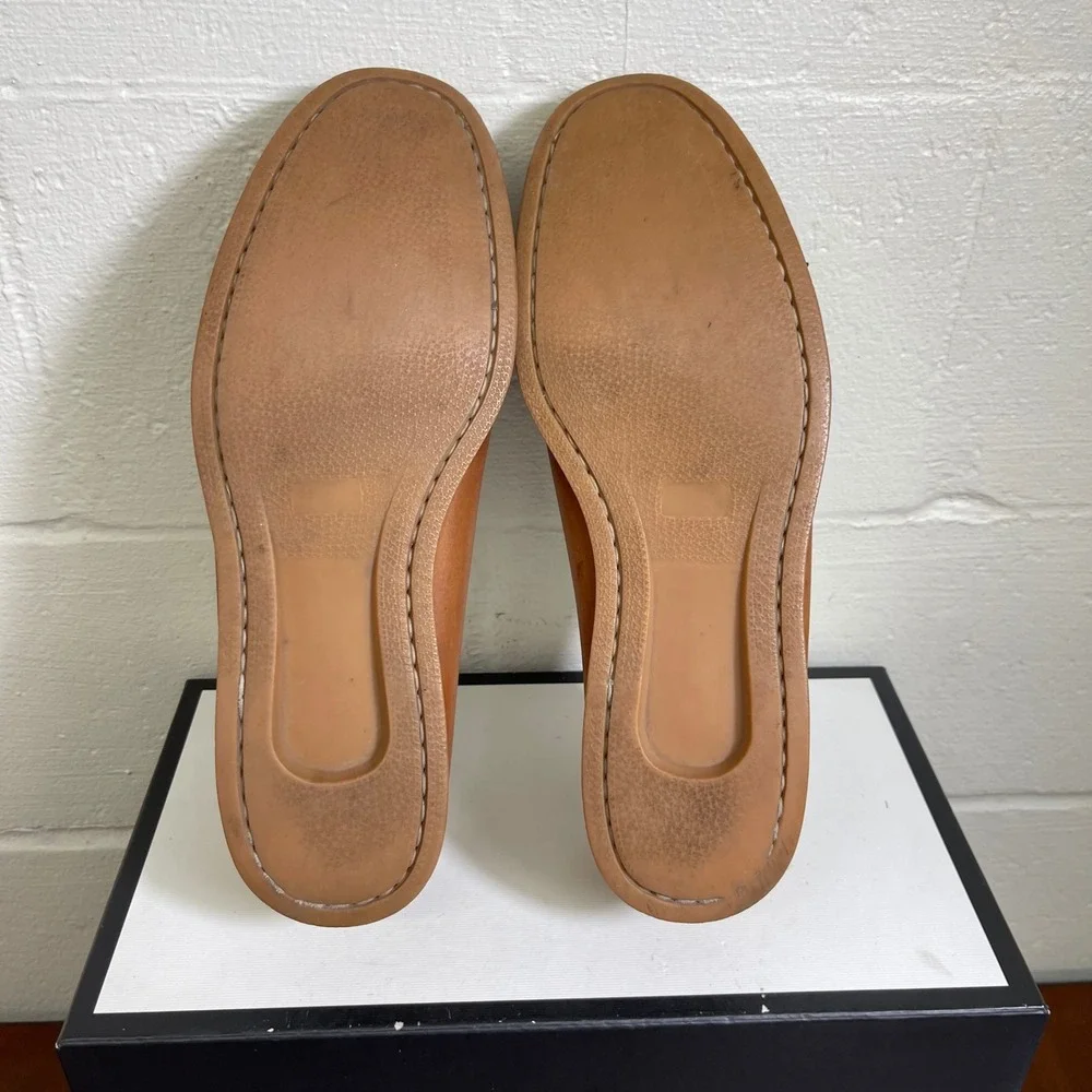 LL Bean Signature 297560 Moc Brown Leather Casual Loafer Slip On Mens Size 13 D